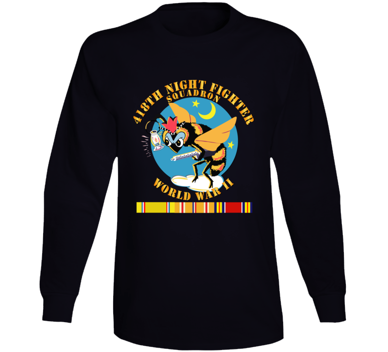 Aac - 418th Night Fighter Squadron - Wwii W Svc Long Sleeve