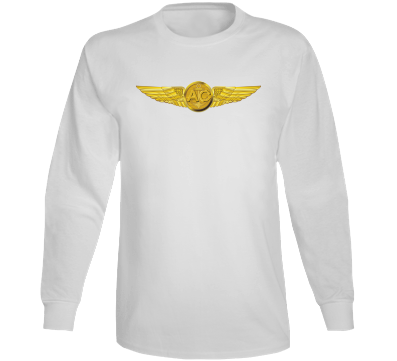 Usmc - Marine Aircrew Badge Wo Txt Long Sleeve