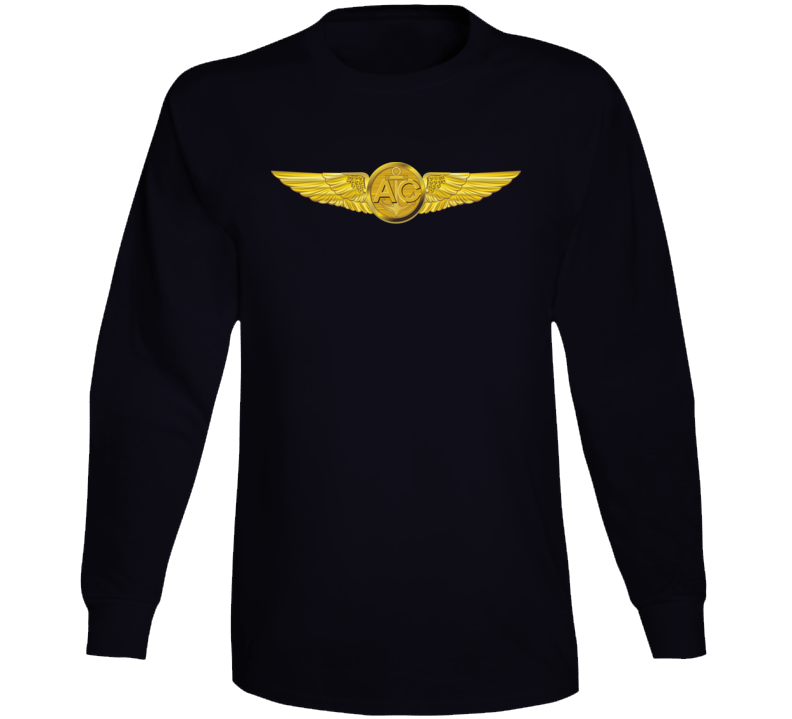 Usmc - Marine Aircrew Badge Wo Txt Long Sleeve