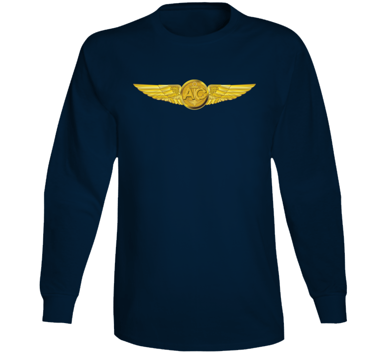 Usmc - Marine Aircrew Badge Wo Txt Long Sleeve
