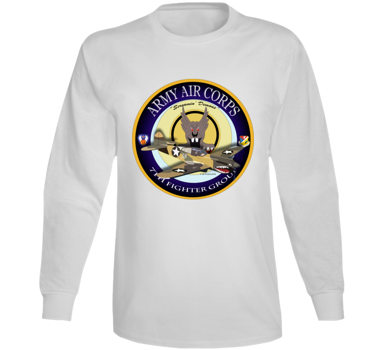 Aac - P-40 Warhawk - 49fg - 7th Fighter Squadron Long Sleeve