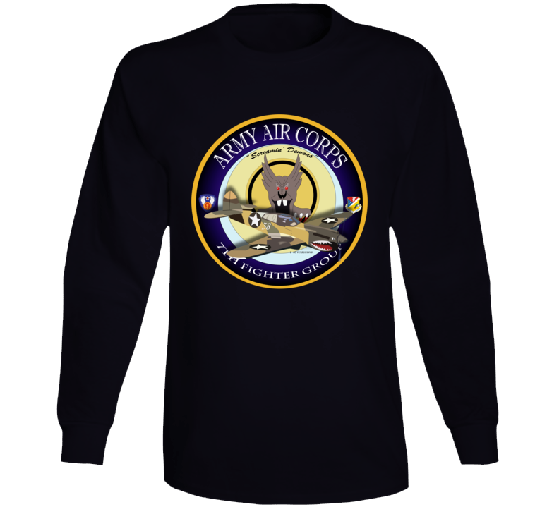 Aac - P-40 Warhawk - 49fg - 7th Fighter Squadron Long Sleeve