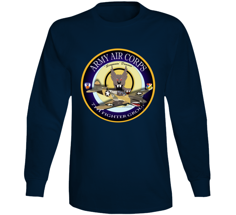 Aac - P-40 Warhawk - 49fg - 7th Fighter Squadron Long Sleeve