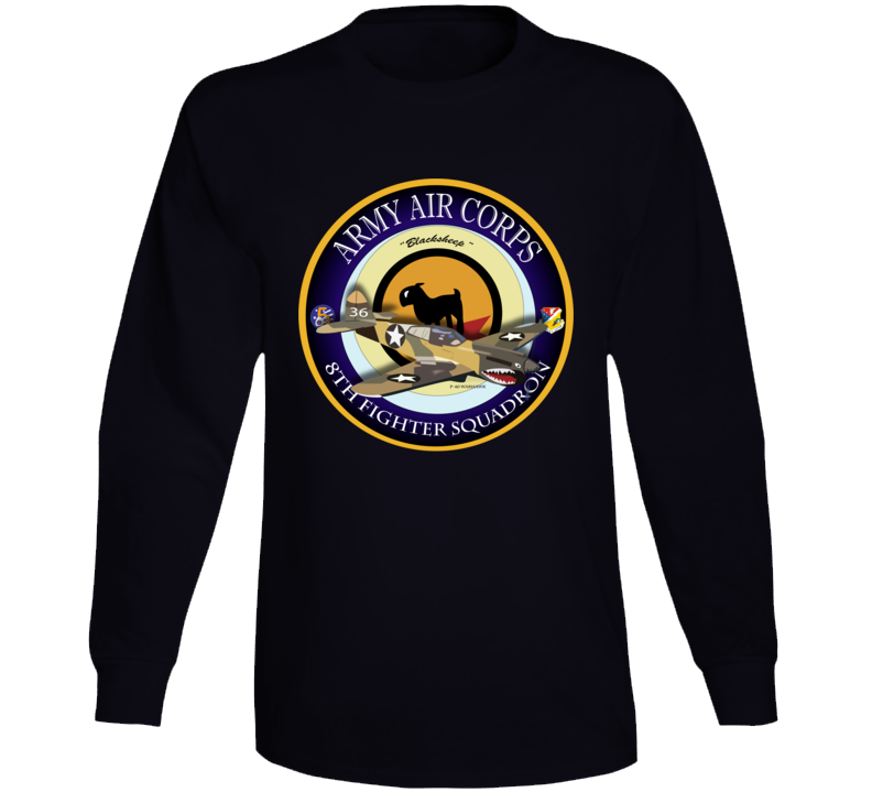 Aac - P-40 Warhawk - 49fg - 8th Fighter Squadron Long Sleeve