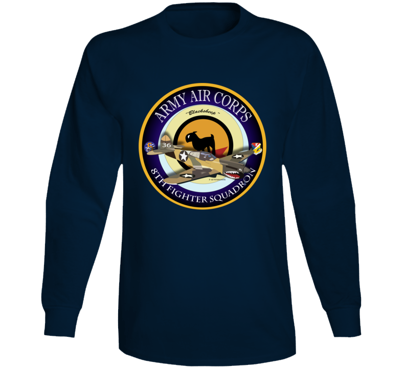 Aac - P-40 Warhawk - 49fg - 8th Fighter Squadron Long Sleeve
