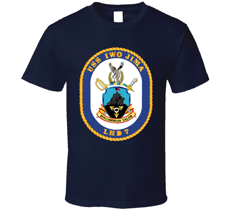Navy - Uss Iwo Jima (lhd-7) Wo Txt T-shirt
