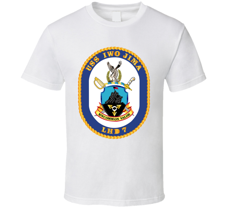 Navy - Uss Iwo Jima (lhd-7) Wo Txt T-shirt