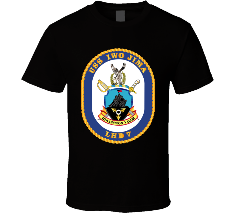 Navy - Uss Iwo Jima (lhd-7) Wo Txt T-shirt