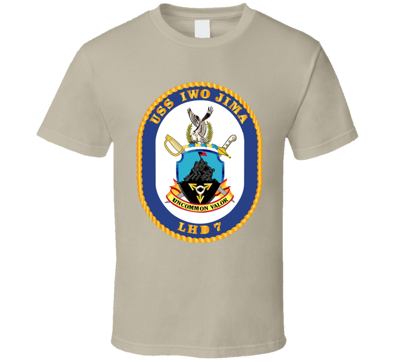 Navy - Uss Iwo Jima (lhd-7) Wo Txt T-shirt