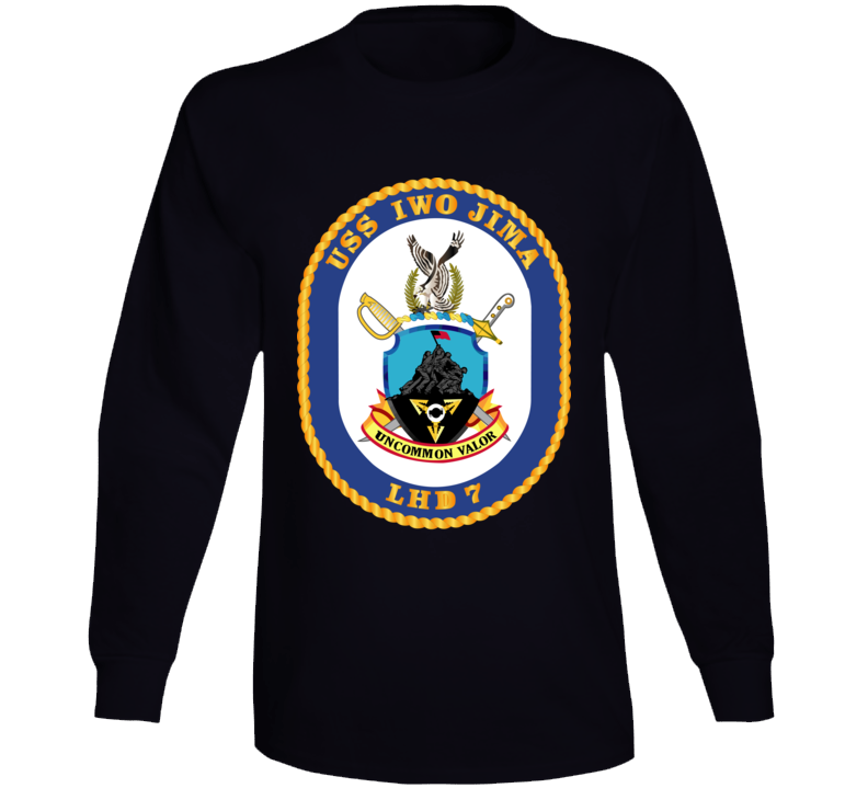 Navy - Uss Iwo Jima (lhd-7) Wo Txt Long Sleeve