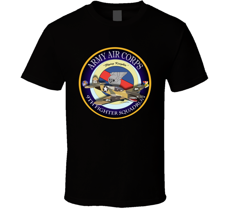 Aac - P-40 Warhawk - 49fg - 9th Fighter Squadron T-shirt