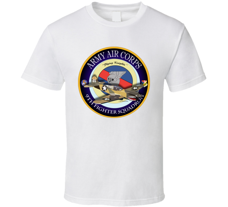 Aac - P-40 Warhawk - 49fg - 9th Fighter Squadron T-shirt