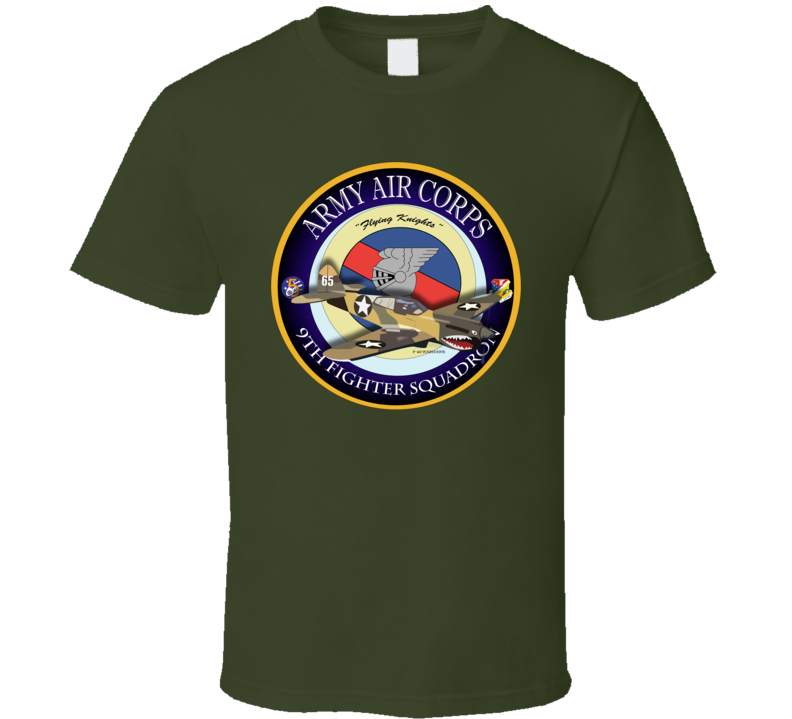 Aac - P-40 Warhawk - 49fg - 9th Fighter Squadron T-shirt