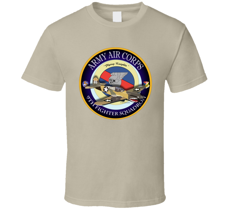 Aac - P-40 Warhawk - 49fg - 9th Fighter Squadron T-shirt