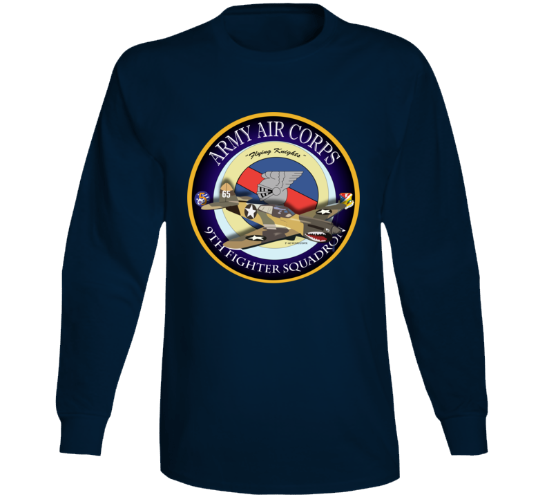 Aac - P-40 Warhawk - 49fg - 9th Fighter Squadron Long Sleeve