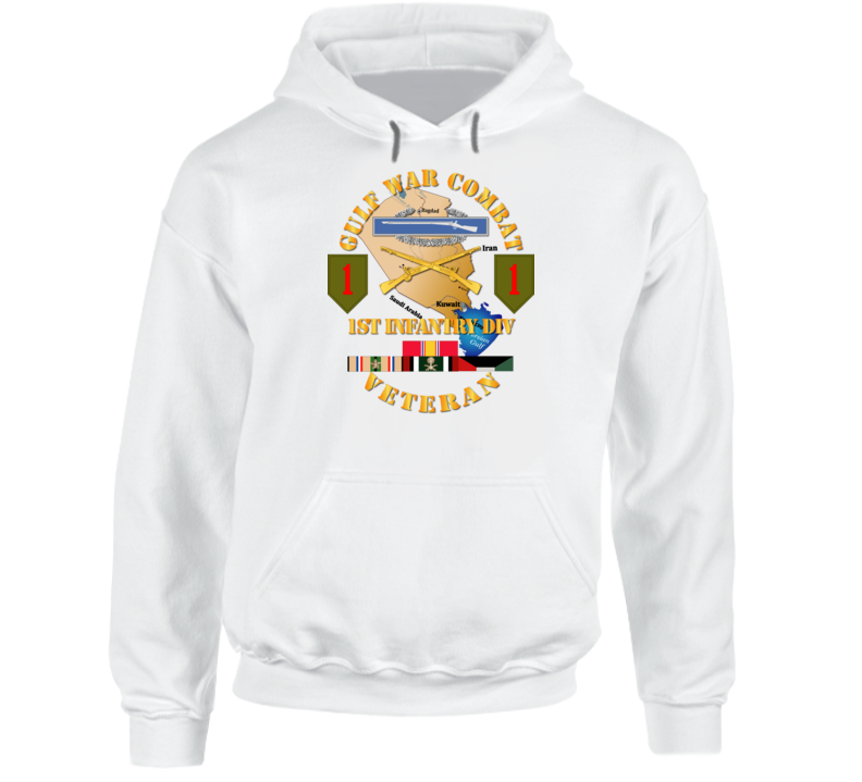 Army - Gulf War Combat Infantry Vet W 1st Id Ssi - Hoodie