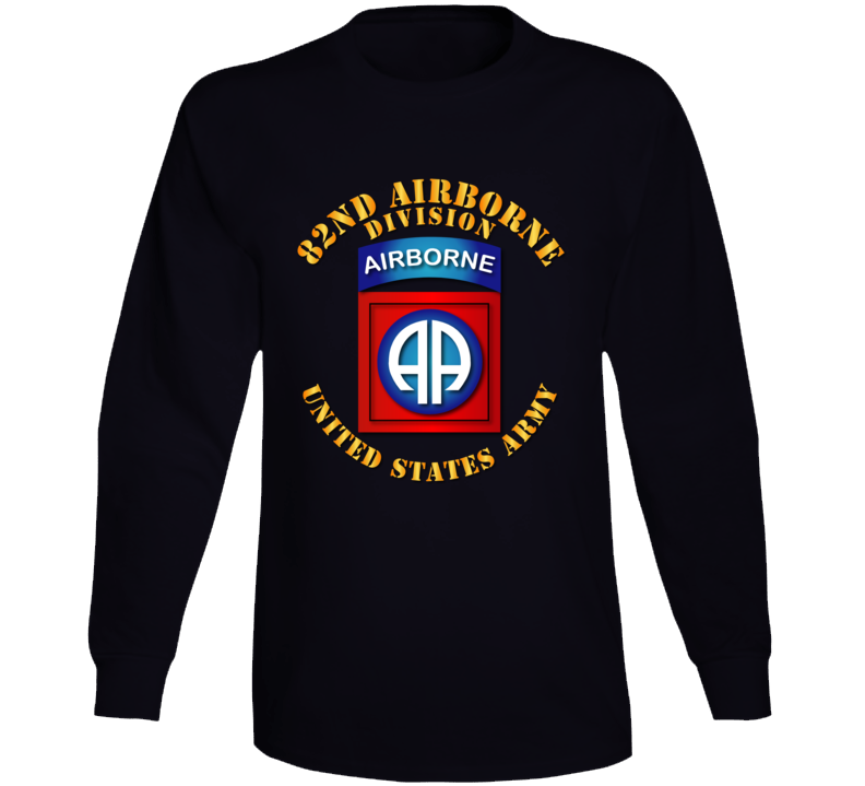 Army - 82nd Airborne Division - Ssi - Ver 2 Long Sleeve