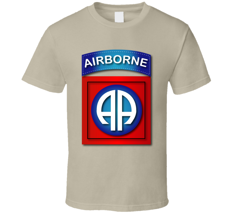 Army - 82nd Airborne Division - Ssi Wo Txt T Shirt