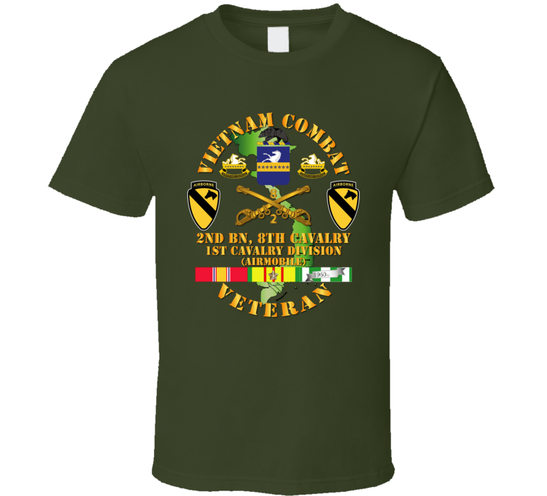 Army - Vietnam Combat Cavalry ... Cav Coa - 1st Cav Div Abn-airmobile T Shirt