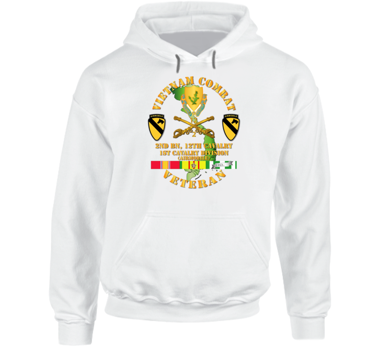 Army - Vietnam Combat Cavalry Veteran W 2nd Bn 12th Cav Dui - 1st Cav Div  Hoodie