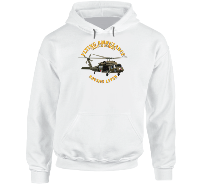 Army - Flying Ambulance - Black Hawk - Saving Lives - Hoodie