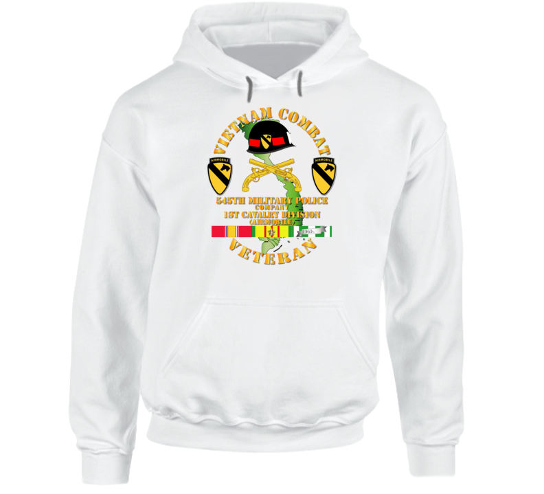 Army - Vietnam Combat Cavalry Veteran W 545th Military Police Co - 1st Cav Div Hoodie
