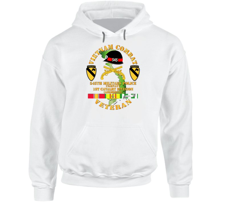 Army - Vietnam Combat Cavalry Veteran W 545th Military Police Co W 545 - 1st Cav Div Hoodie