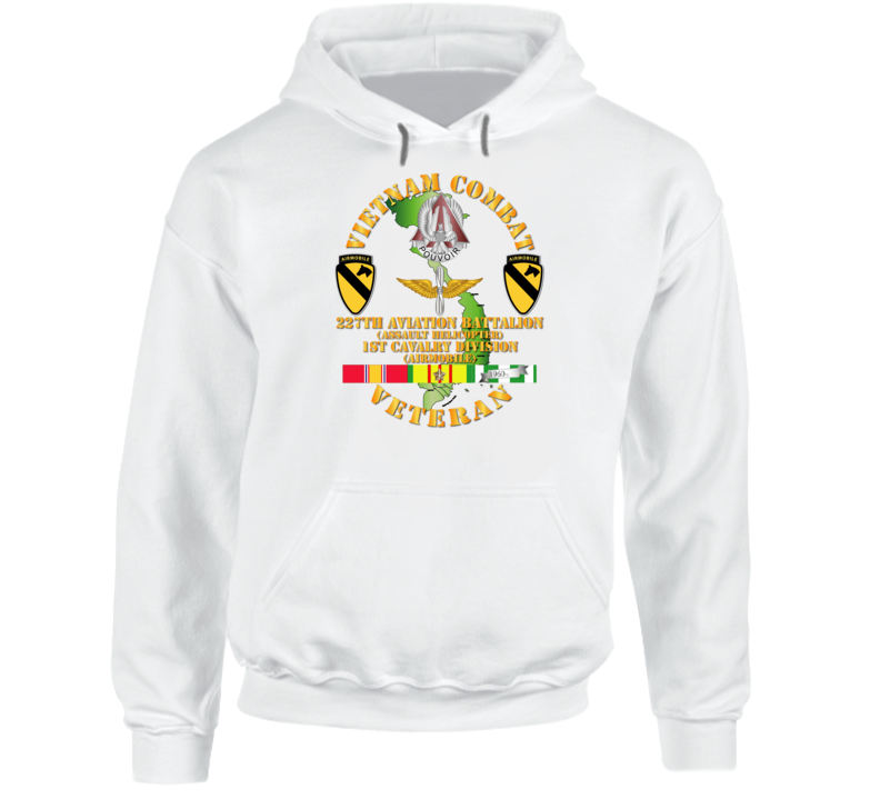 Army - Vietnam Combat Cavalry Veteran W 227th Aviation Bn - 1st Cav Div - Hoodie