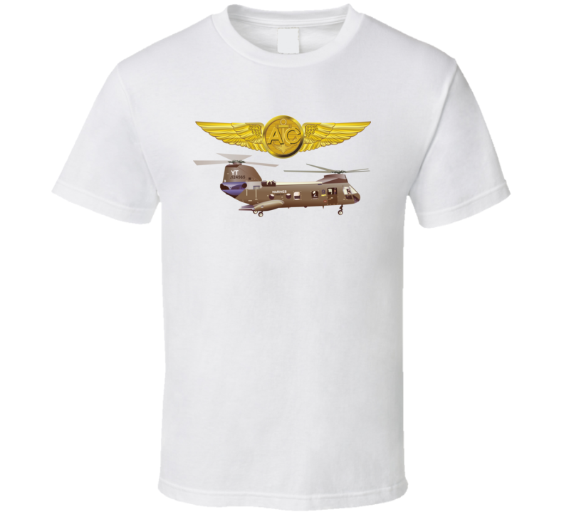 Usmc - Marine Aircrew W Ch46 - T-shirt