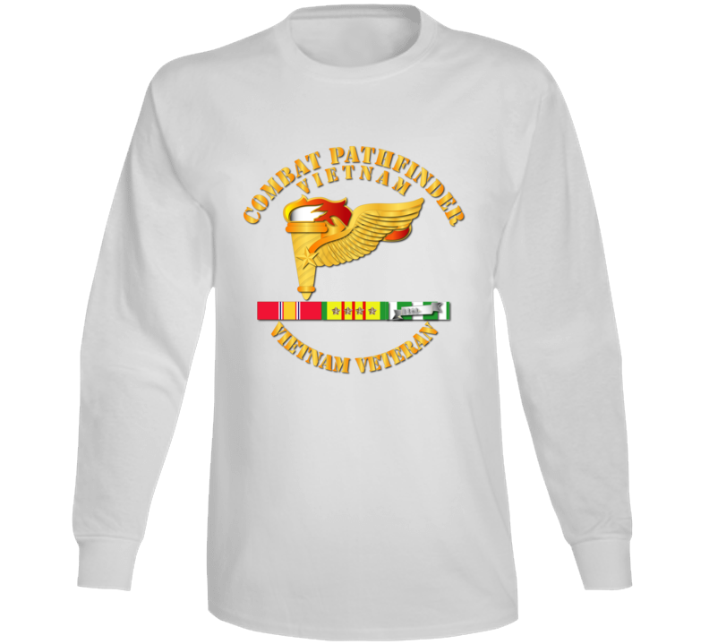 Army - Combat Pathfinder Veteran W Vn Svc Long Sleeve