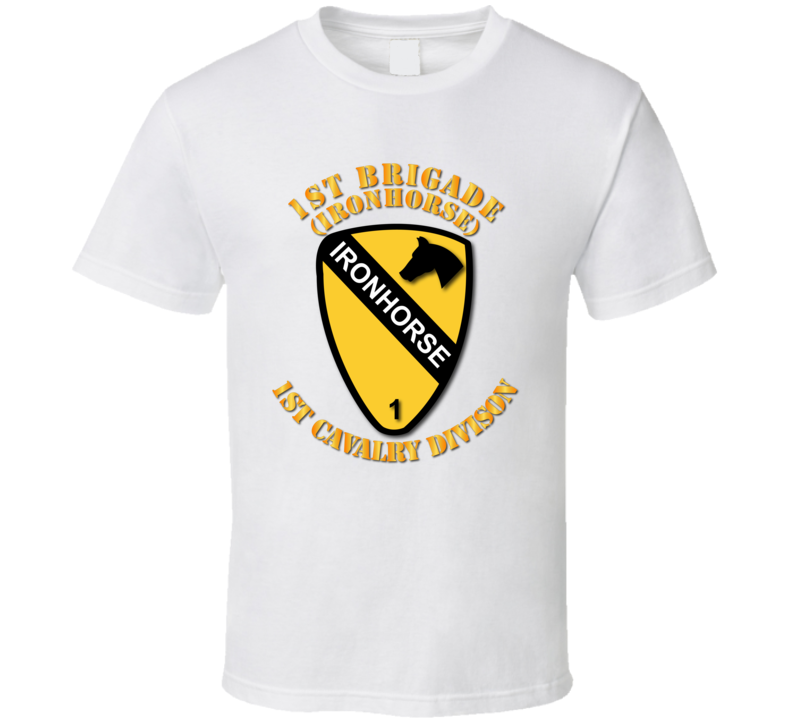 Army - 1st Brigade - 1st Cav Div - Ironhorse T-shirt