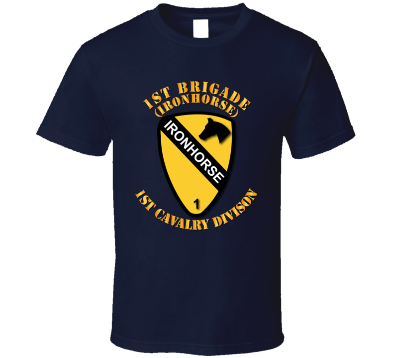 Army - 1st Brigade - 1st Cav Div - Ironhorse T-shirt