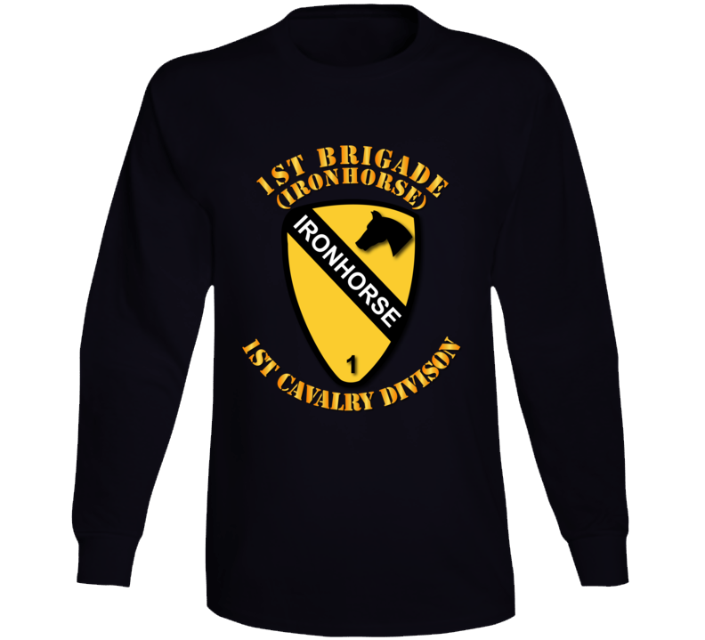 Army - 1st Brigade - 1st Cav Div - Ironhorse Long Sleeve