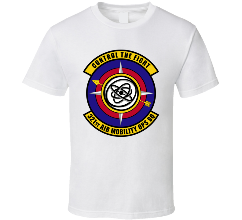 Usaf - 321st Air Mobility Ops Sq - Control Flt  Wo Txt - T-shirt