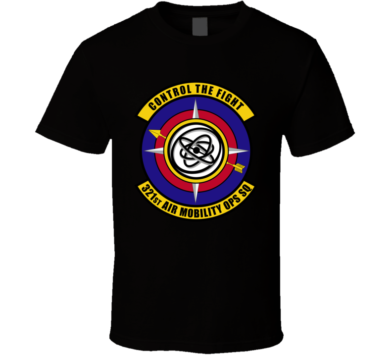 Usaf - 321st Air Mobility Ops Sq - Control Flt  Wo Txt - T-shirt