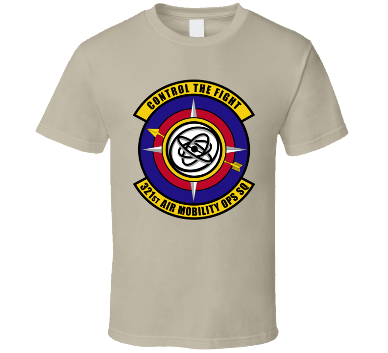 Usaf - 321st Air Mobility Ops Sq - Control Flt  Wo Txt - T-shirt