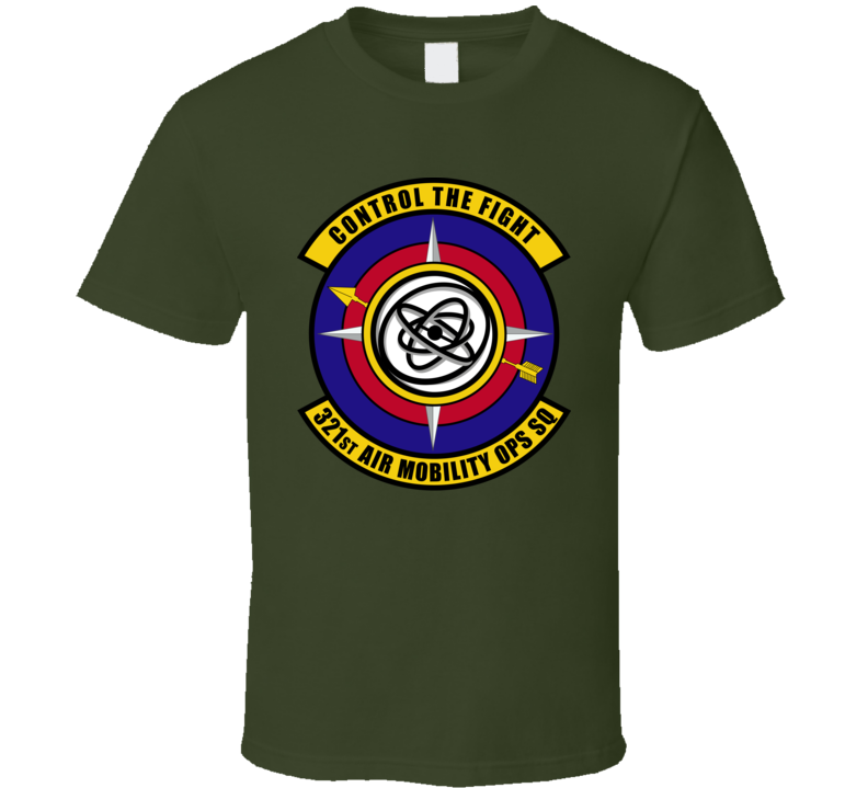 Usaf - 321st Air Mobility Ops Sq - Control Flt  Wo Txt - T-shirt