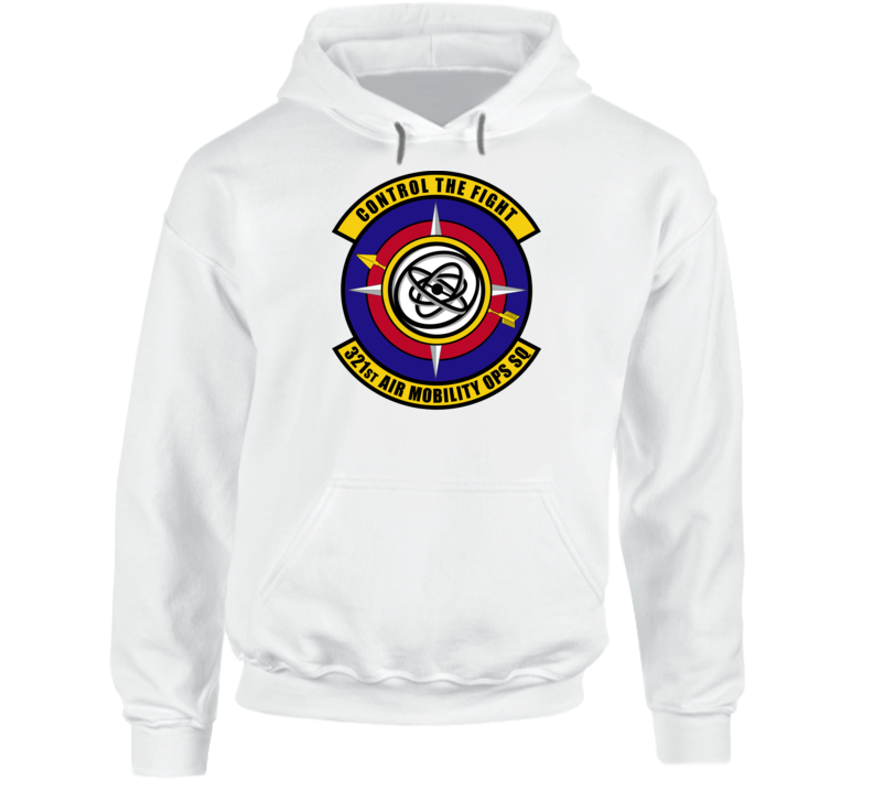 Usaf - 321st Air Mobility Ops Sq - Control Flt  Wo Txt - Hoodie