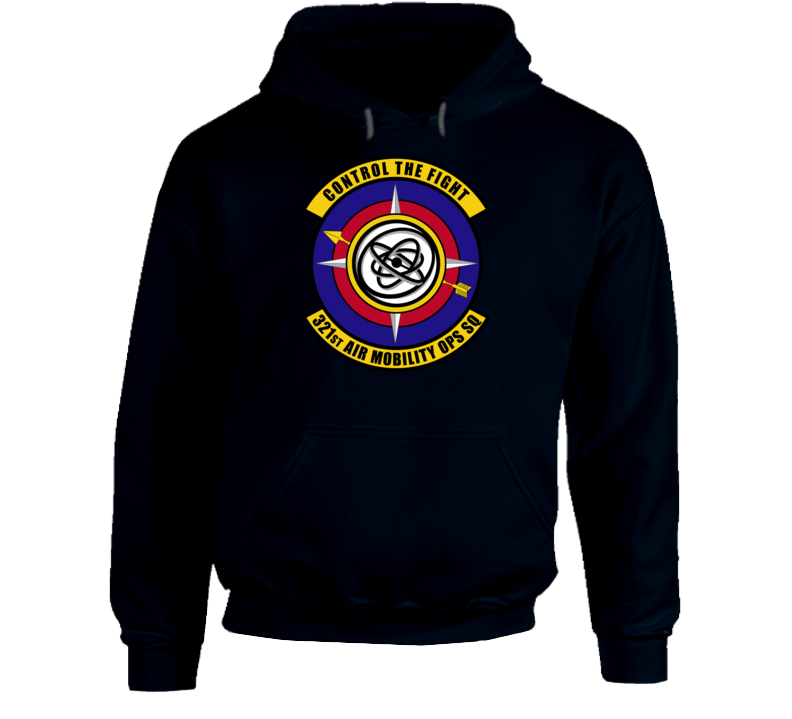 Usaf - 321st Air Mobility Ops Sq - Control Flt  Wo Txt - Hoodie