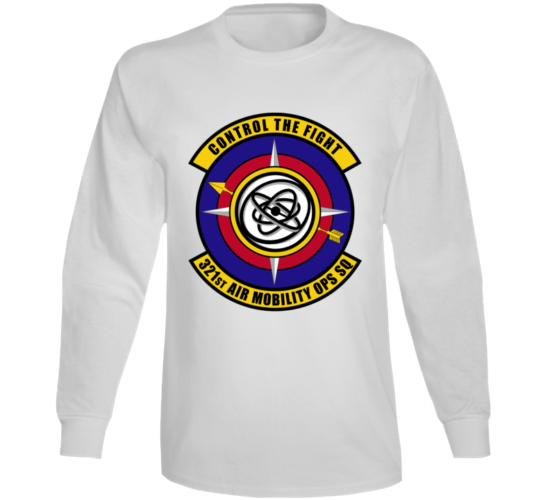Usaf - 321st Air Mobility Ops Sq - Control Flt  Wo Txt Long Sleeve