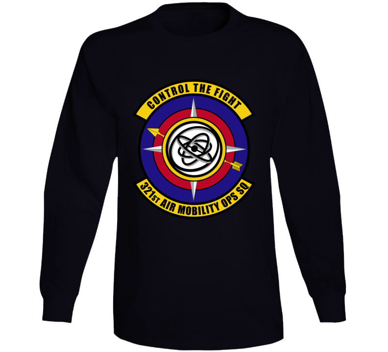 Usaf - 321st Air Mobility Ops Sq - Control Flt  Wo Txt Long Sleeve