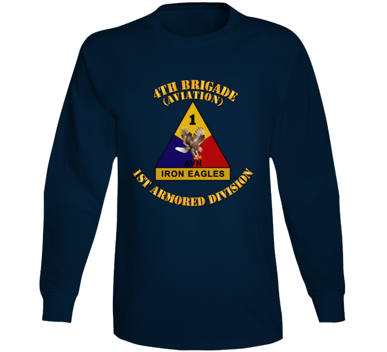 Army - 4th Brigade - Aviation - 1st Armored Div Long Sleeve