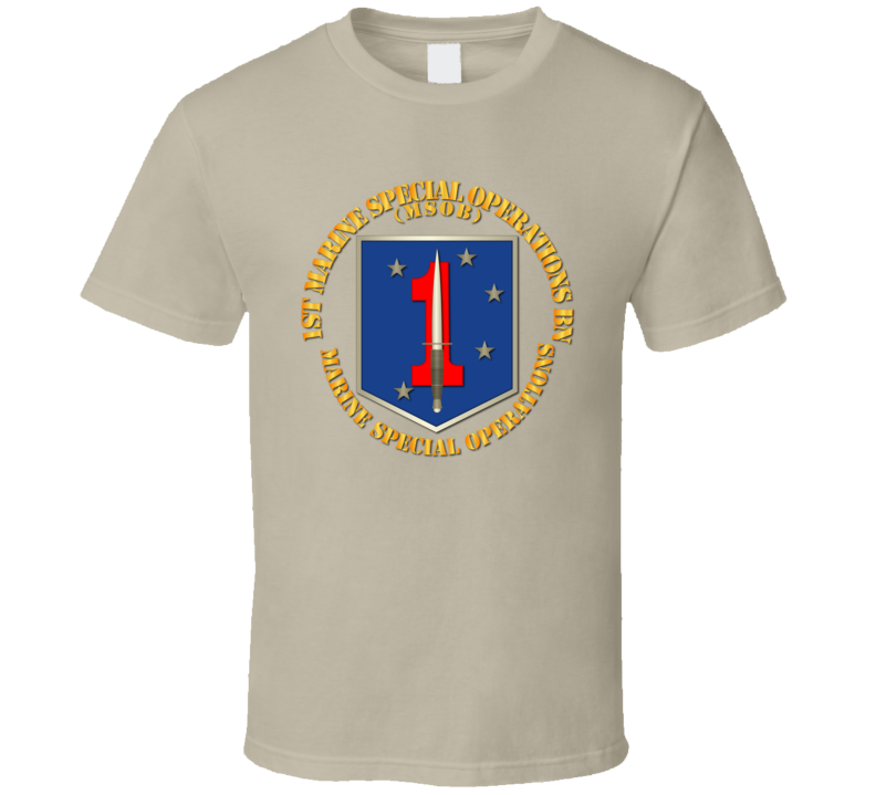 Sof - Usmc 1st Marine Special Operations Bn T-shirt