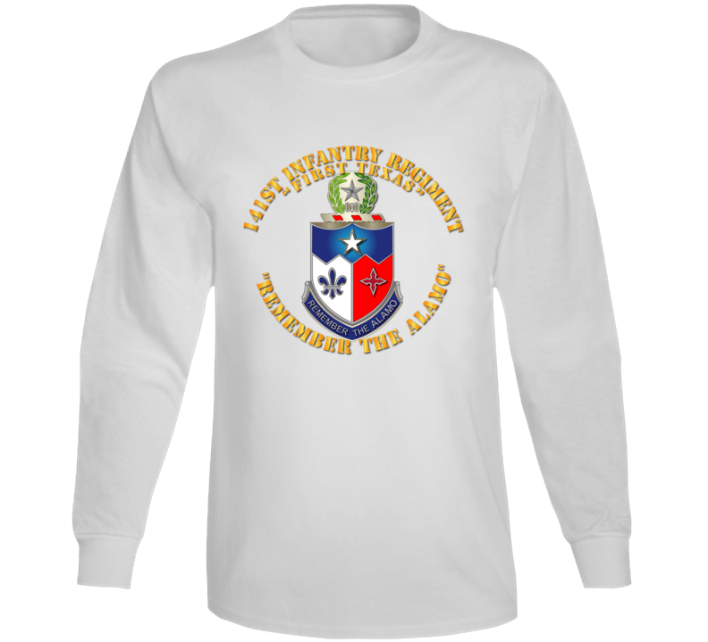 Army - 141st Infantry Regiment  - Remember The Alamo Long Sleeve