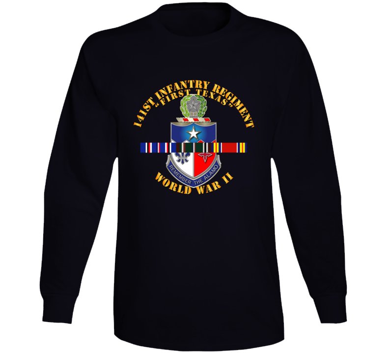 Army - 141st Infantry Regiment Wwii W Svc Europe Long Sleeve