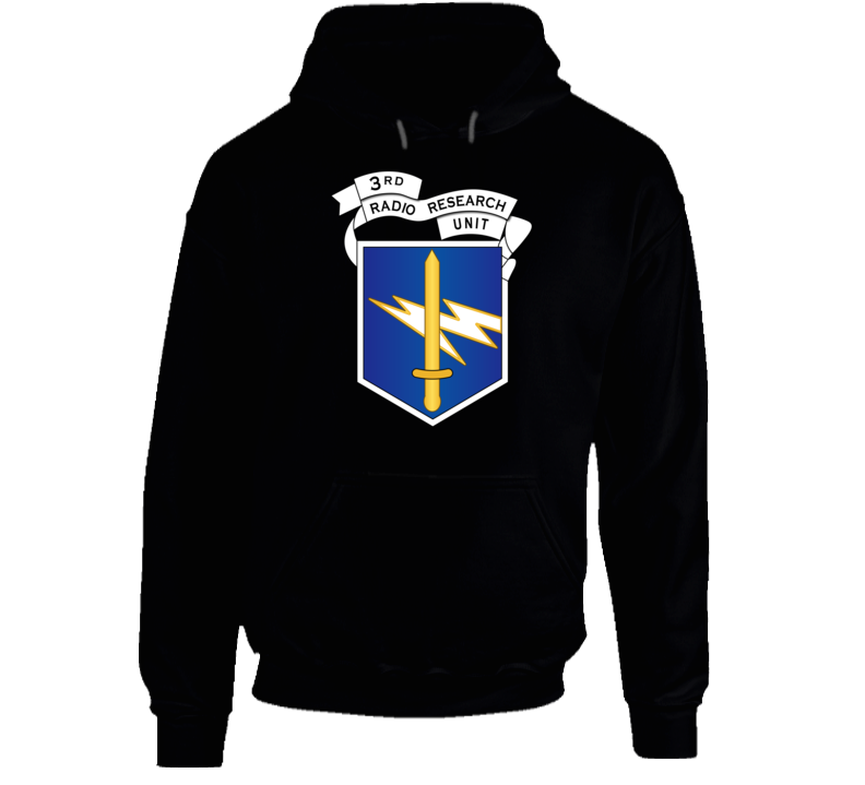 Army - 3rd Radio Research Unit Mobile Det  W Vn Svc - Blue Wo Txt Hoodie