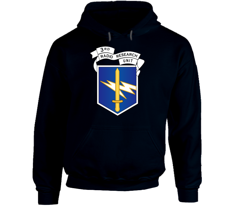 Army - 3rd Radio Research Unit Mobile Det  W Vn Svc - Blue Wo Txt Hoodie