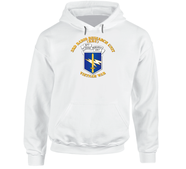 Army - 3rd Radio Research Unit Mobile Det  - Vietnam War - Blue Hoodie