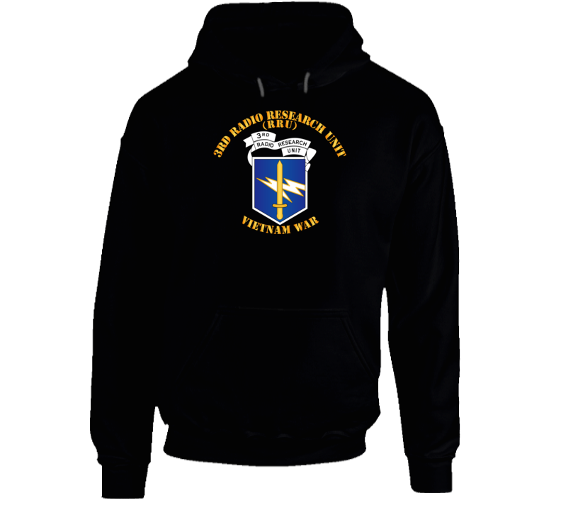 Army - 3rd Radio Research Unit Mobile Det  - Vietnam War - Blue Hoodie