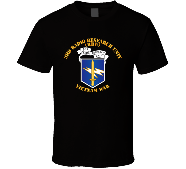 Army - 3rd Radio Research Unit Mobile Det  - Vietnam War - Blue T-shirt